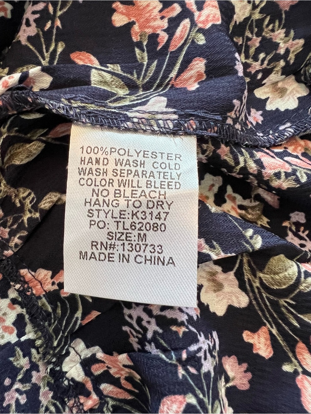 Umgee Floral Mini Skirt Purple with Pink & White Ruffles Size Medium - Picture 5 of 7